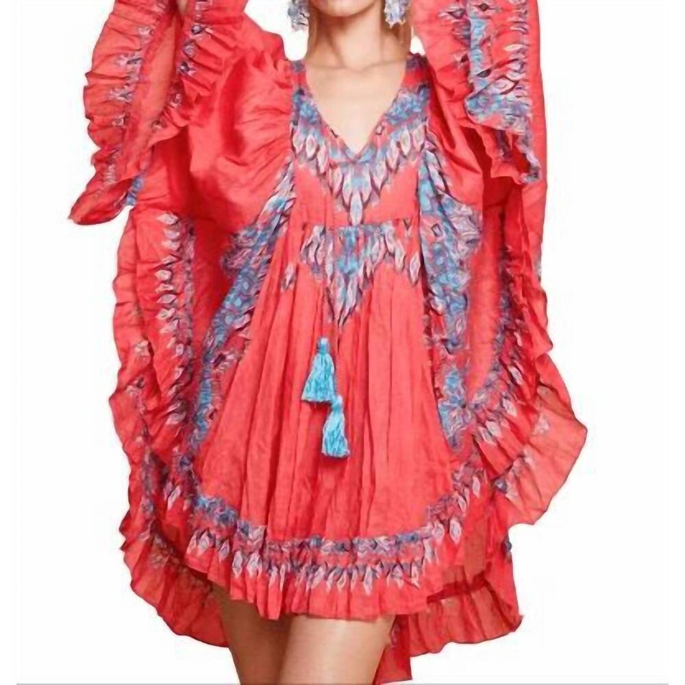 NEW GUADALUPE DESIGN indiana short dress in red